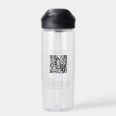 Moderne Logo QR-code Corporate Promotional Custom Waterfles (Achterkant)