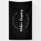 Moderne Logo Sjabloon Aangepast Bewerkbaar Spandoek (Verticaal)