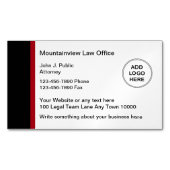 Moderne Logo-Sjabloon van de advocaat Magnetisch Visitekaartje (Voorkant)