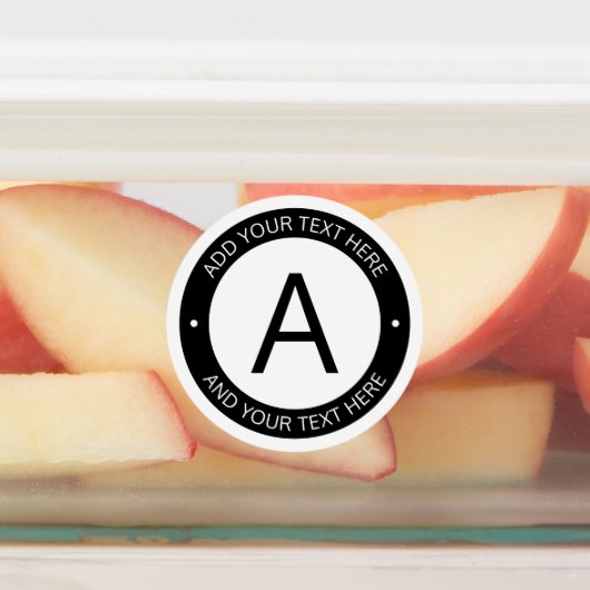 Moderne Logo Stijlmonogram | Zwart-wit Labels (Aangebracht)