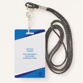 Moderne Logo Verpleegkundige Naam Barcode Badge (Achterkant met draagriem)