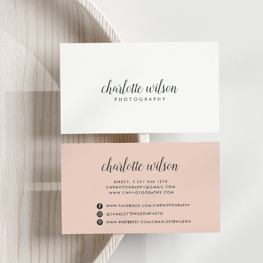 Moderne Logo Visitekaartje | Blush