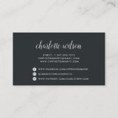 Moderne Logo Visitekaartje | Inkt (Achterkant)