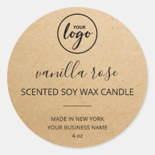 Moderne Logo voor flessenkraft Ronde Sticker