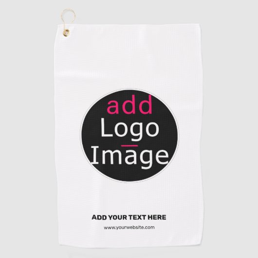 Moderne Logo voor zakelijk gebruik Golfhanddoek (Voorkant)