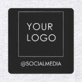 Moderne Logo voor zwarte bedrijven met Editable Labels (Design 2)