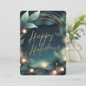 Moderne Logo zakelijke vakantie Kaart (Staand voorkant)