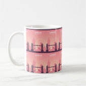 Moderne Londense skyline kunst Koffiemok (Links)