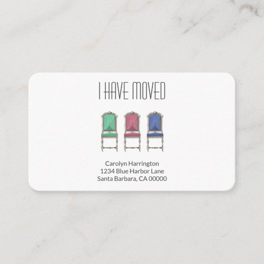 Moderne l'ont déplacé Moving Faire-part minimal (Devant)