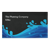 Moderne loodgieter Theme Naam ID Labels Naambadge (Voorkant)