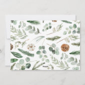 Moderne loof met 2020 bleef thuis feestdagenkaart (Achterkant)