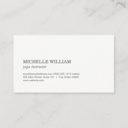 Moderne Lotusbloem Marmergrijs Visitekaartje (Achterkant)