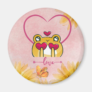 Moderne Love Froggy Magnet om je liefde te uiten Magneet