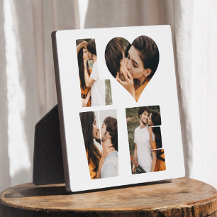 Moderne LOVE Hart Foto Instagram Valentijnsdag Fotoplaat