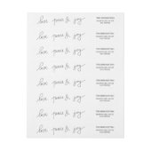 Moderne Love Peace and Joy Holiday Script (Vel)