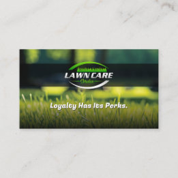 Moderne Loyalty Card voor Grasmaaien en Landschaps Visitekaartje