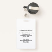 Moderne LPN Badge (Achterkant met intrekbare)