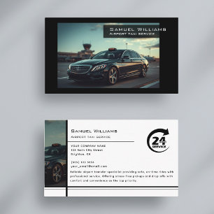 Moderne luchthaven taxi service professionele chau visitekaartje