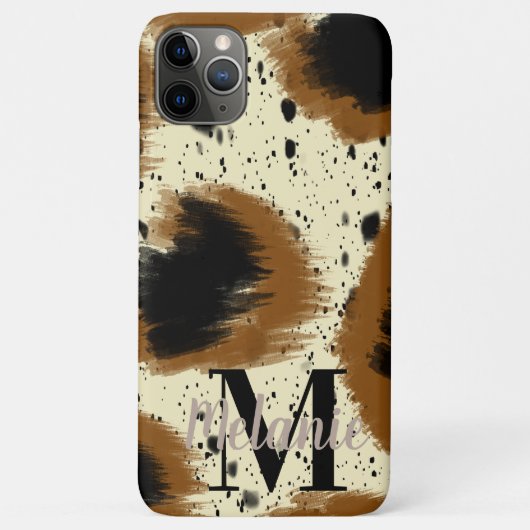 Moderne Luipaard Abstract Spat Kunst Case-Mate iPhone Case (Achterkant)