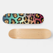 Moderne luipaard afdrukken skateboard (Horizontaal)