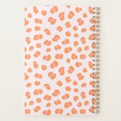 Moderne luipaard print roze Sinaasappel weekplanne Planner (Achterkant)