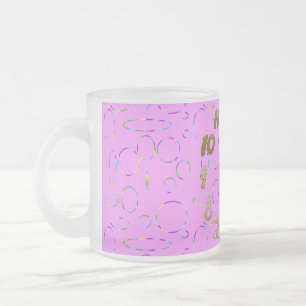 Moderne lussen op Roze Magenta Mok
