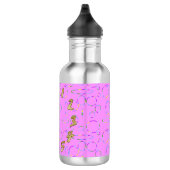 Moderne Lussen op Roze Magenta Waterfles (Rechts)