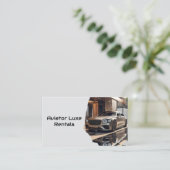 Moderne Luxe Autoverhuur & Verkoop QR Code Foto Visitekaartje (Staand voorkant)