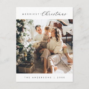 Moderne Luxe, beste kerstfamilie Foto Briefkaart