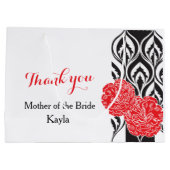 Moderne luxe bruiden moeder voorkeur cadeau tas groot cadeauzakje (Achterkant)