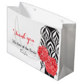 Moderne luxe bruiden moeder voorkeur cadeau tas groot cadeauzakje (Voorkant Gekanteld)