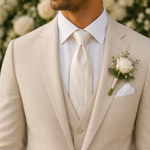 Moderne Luxe Champagne Textuur Stropdas