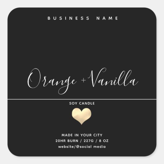 Moderne luxe gouden kraankaars vierkante sticker (Voorkant)