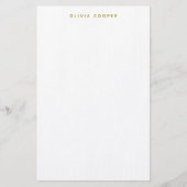 Moderne luxe goudverhalen briefpapier (Voorkant)