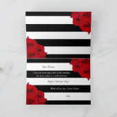 Moderne Luxe Happy Valentine Dag Feestdagen Kaart (Binnen)