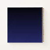 Moderne luxe marinescheepvaart - Goud monogram Gra Notitieboek (Achterkant)