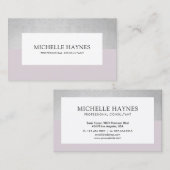 Moderne, luxe, minimale professionele Paarse Visitekaartje (Voorkant / Achterkant)