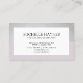 Moderne, luxe, minimale professionele Paarse Visitekaartje (Achterkant)