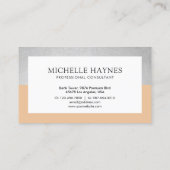 Moderne, luxe, minimalistische professionele Sinaa Visitekaartje (Achterkant)