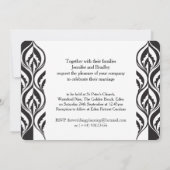 Moderne luxe rode anjer bruiloft uitnodigingen (Achterkant)