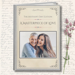 Moderne luxe sprookjesboek Premium Moederdagkaart Kaart