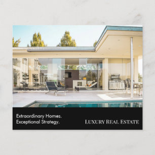Moderne luxe vastgoed ansichtkaart Op maat gemaa Flyer
