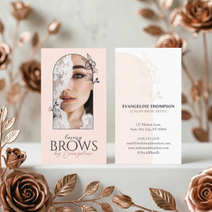 Moderne Luxe Wenkbrauwspecialist Florale Rozen Boo Visitekaartje