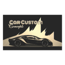 Moderne Luxe Zwart en Goud gegraveerd-stijl Auto