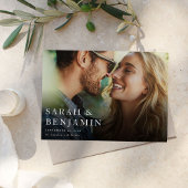 Moderne M V2 Foto Horizontale Chic Bewaar de datum Kaart