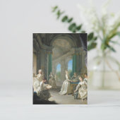 Moderne maagden, 1728 briefkaart (Staand voorkant)