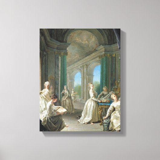 Moderne maagden, 1728 canvas afdruk (Voorkant)