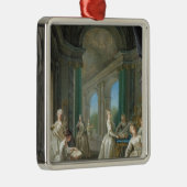 Moderne maagden, 1728 metalen ornament (Rechts)