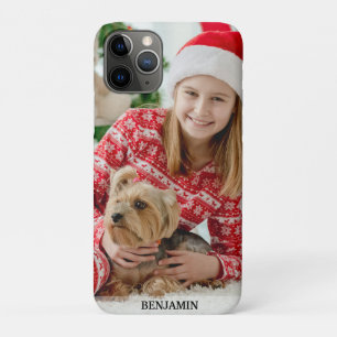 Moderne Maak Je Eigen Foto Naam Huisdieren kindere iPhone 11 Pro Hoesje