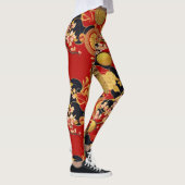 Moderne maan nieuwjaar modern aziatisch patroon leggings (Rechts)
